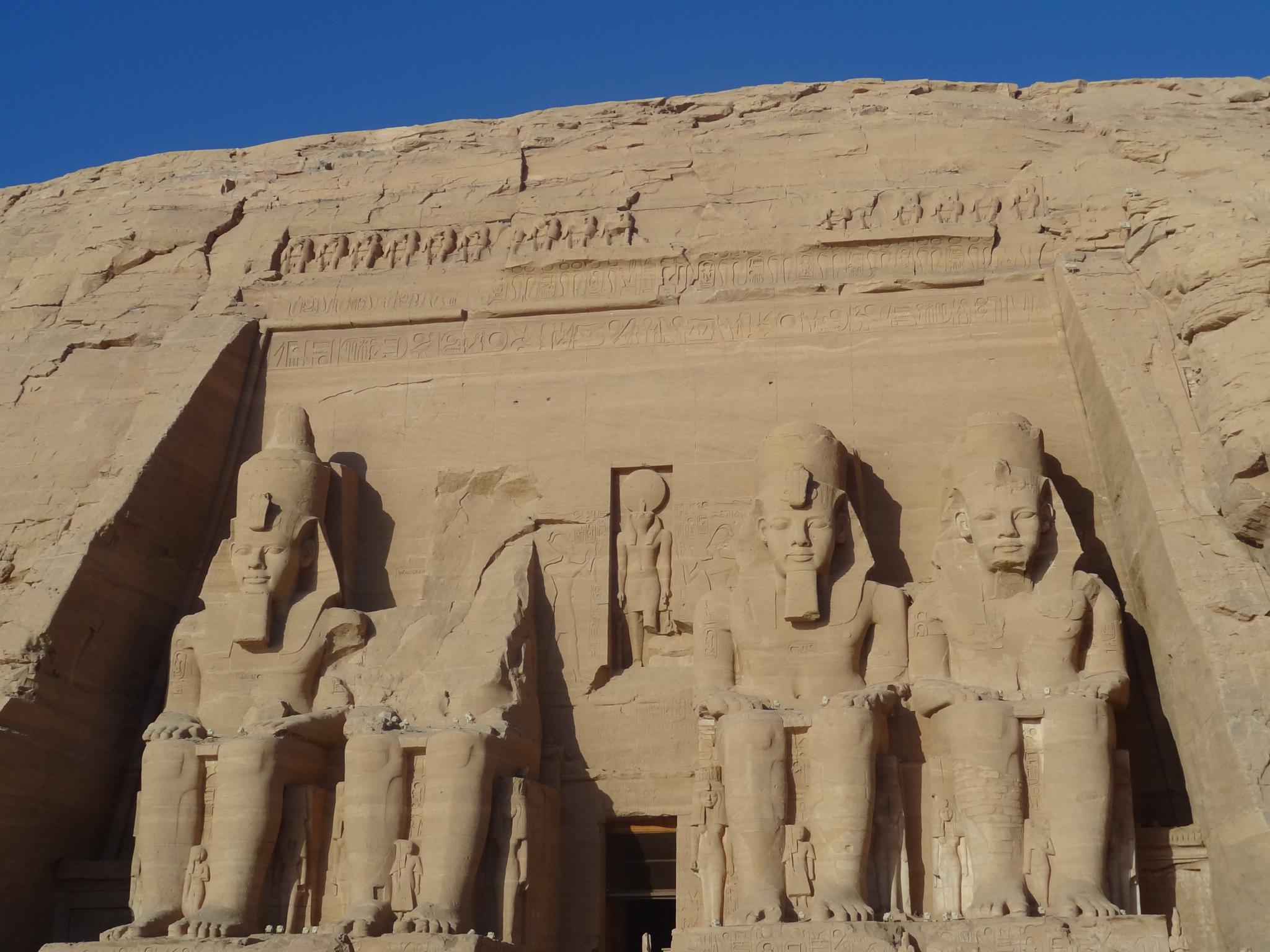 Templo de Ramsés II em Abu Simbel - Acervo pessoal.